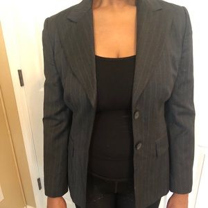 Banana Republic gray pinstripe suit (fully lined)